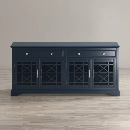 Komoda drewniana AVOLA NAVY 4D/2S - ciemnogranatowy