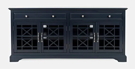 Komoda drewniana AVOLA NAVY 4D/2S - ciemnogranatowy