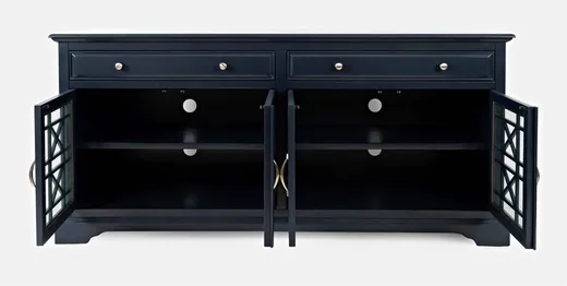 Komoda drewniana AVOLA NAVY 4D/2S - ciemnogranatowy