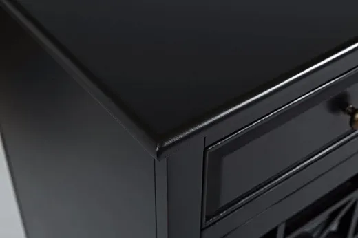Komoda 4-drzwiowa AVOLA ANTIQUE BLACK 4D/2S - czarny