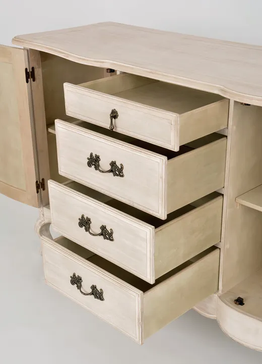 Komoda 2-drzwiowa z szufladami VENEZIA BIANCO 803K