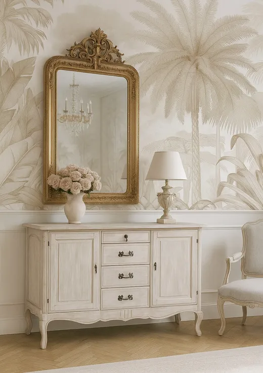Komoda 2-drzwiowa z szufladami VENEZIA BIANCO 803K