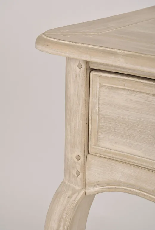 Konsola drewniana z szufladami VENEZIA BIANCO 808K - jasnobeżowy