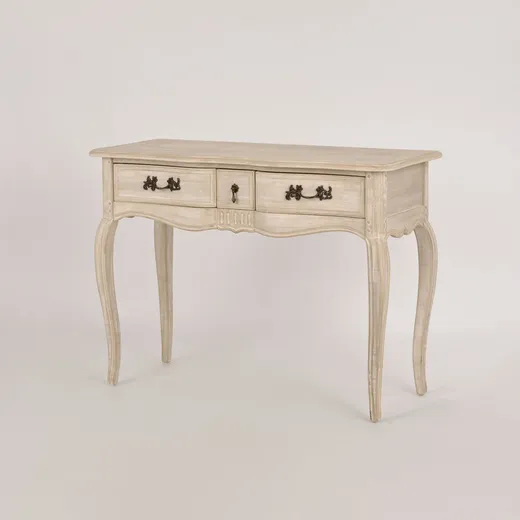 Konsola drewniana z szufladami VENEZIA BIANCO 808K - jasnobeżowy