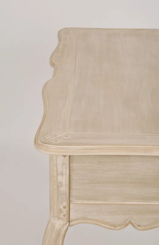 Konsola drewniana z szufladami VENEZIA BIANCO 808K - jasnobeżowy
