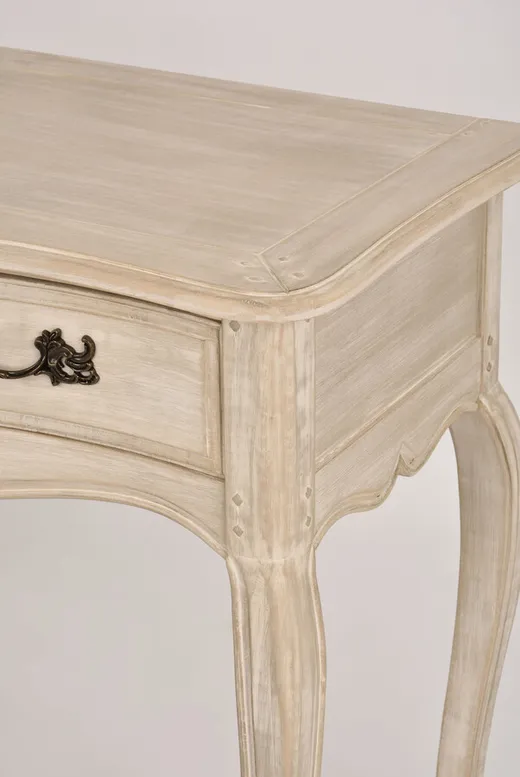 Konsola drewniana z szufladami VENEZIA BIANCO 808K - jasnobeżowy
