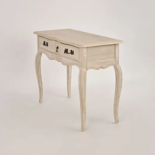 Konsola drewniana z szufladami VENEZIA BIANCO 808K - jasnobeżowy