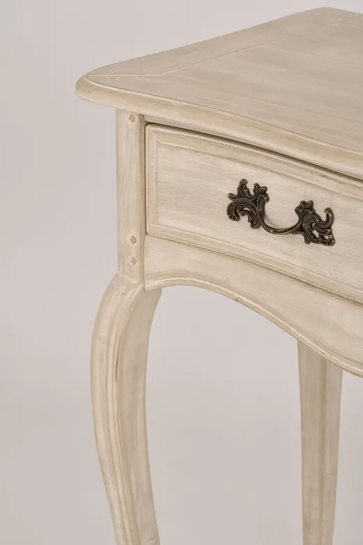 Konsola drewniana z szufladami VENEZIA BIANCO 808K - jasnobeżowy