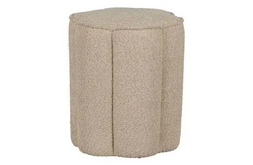 Puf okrągły OLLIE - boucle piaskowy