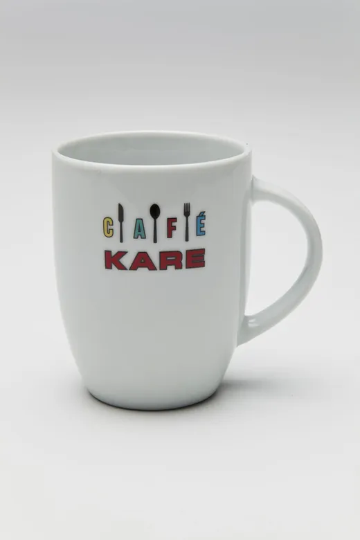 Kubek ceramiczny CAFE KARE - biały