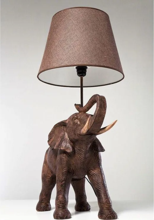Lampa stołowa ANIMAL ELEPHANT SAFARI - brązowy