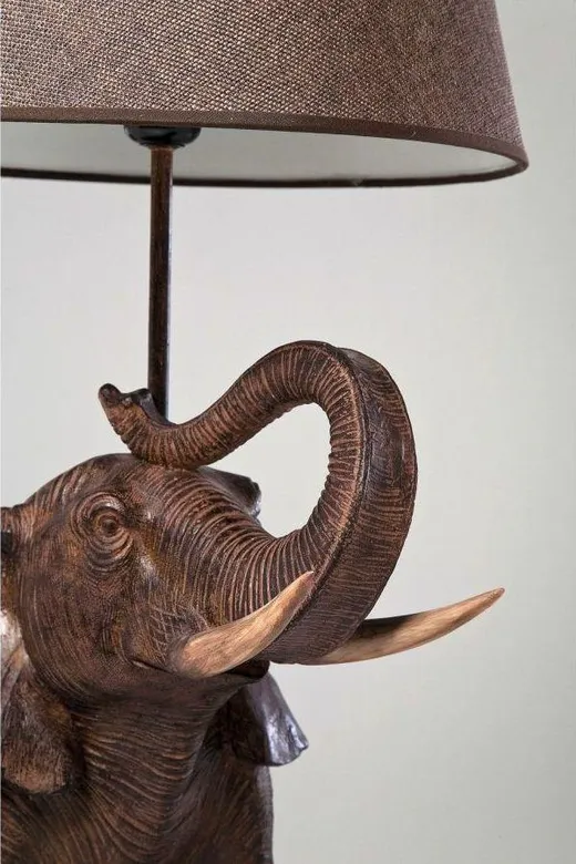 Lampa stołowa ANIMAL ELEPHANT SAFARI - brązowy