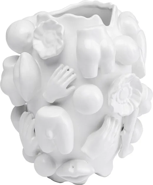 Wazon dekoracyjny BODY PARTS 25 - biały