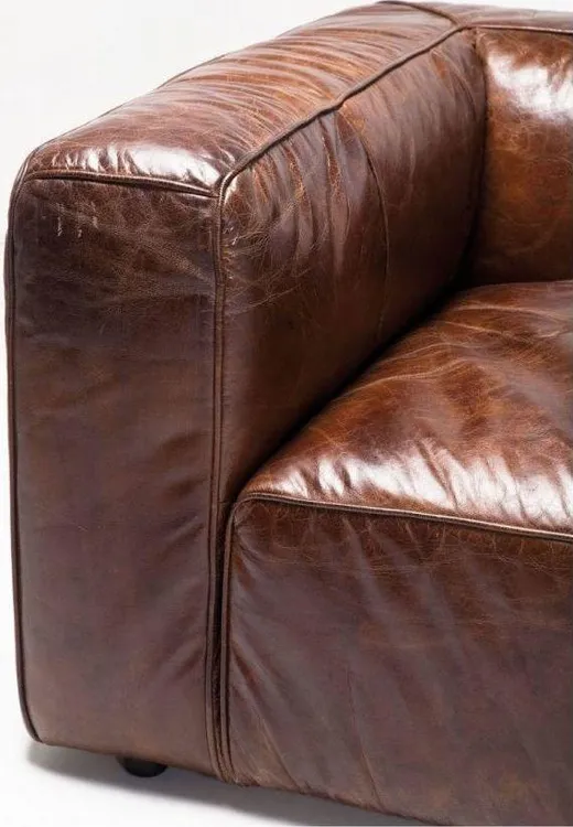 Sofa 3-osobowa skórzana CUBETTO 260 - brązowy