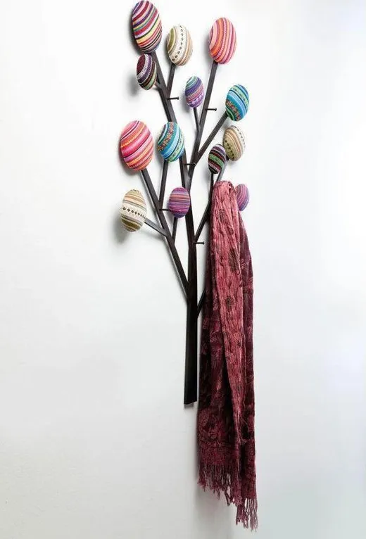 Wieszak ścienny BUBBLE TREE - multikolor