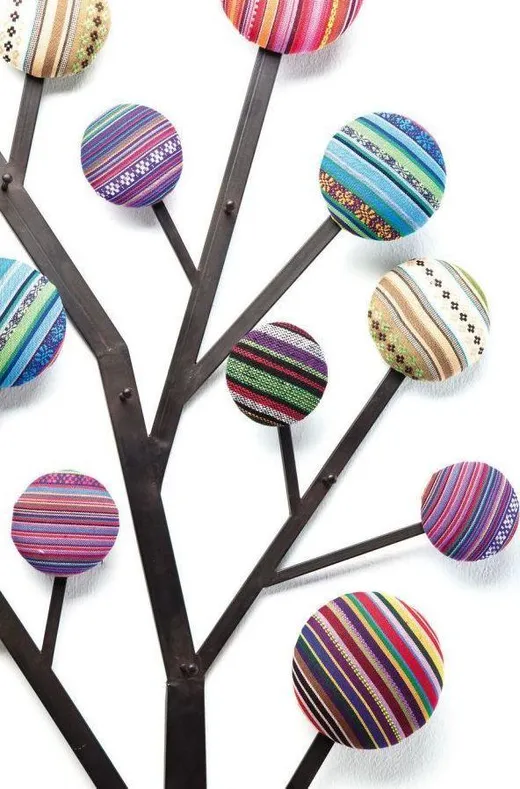 Wieszak ścienny BUBBLE TREE - multikolor