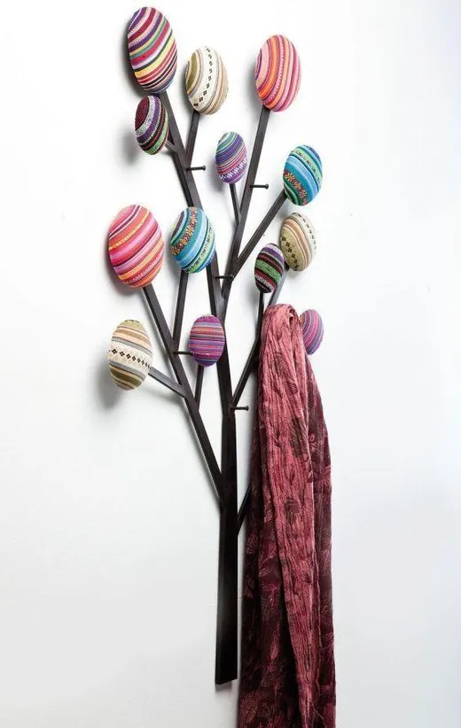 Wieszak ścienny BUBBLE TREE - multikolor