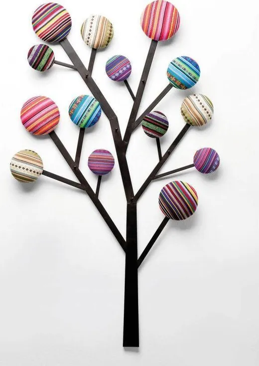 Wieszak ścienny BUBBLE TREE - multikolor