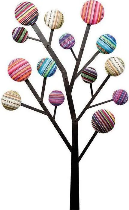 Wieszak ścienny BUBBLE TREE - multikolor