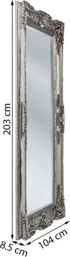 Lustro wiszące ROYAL RESIDENCE 104x203 - srebrny