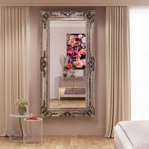 Lustro wiszące ROYAL RESIDENCE 104x203 - srebrny