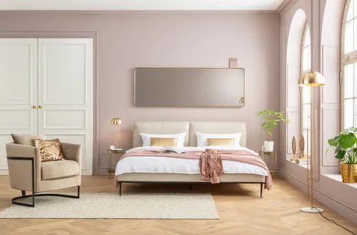 Lustro wiszące CURVE 70x200 - mosiądz