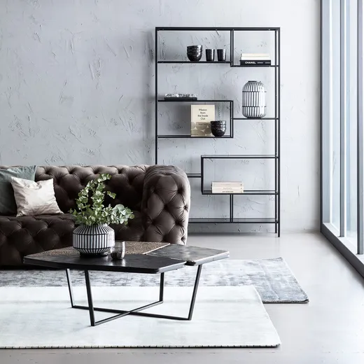 Regał LOFT 195x115 - czarny
