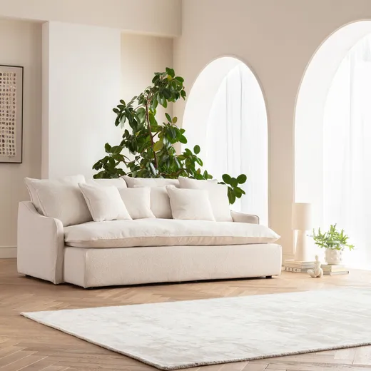 Sofa 3-osobowa BOHEME - kremowy