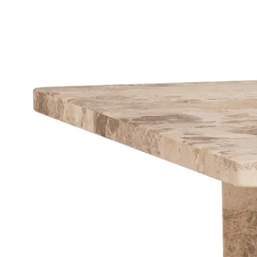 Stolik kawowy marmurowy VEGA 140 cm - kawowy