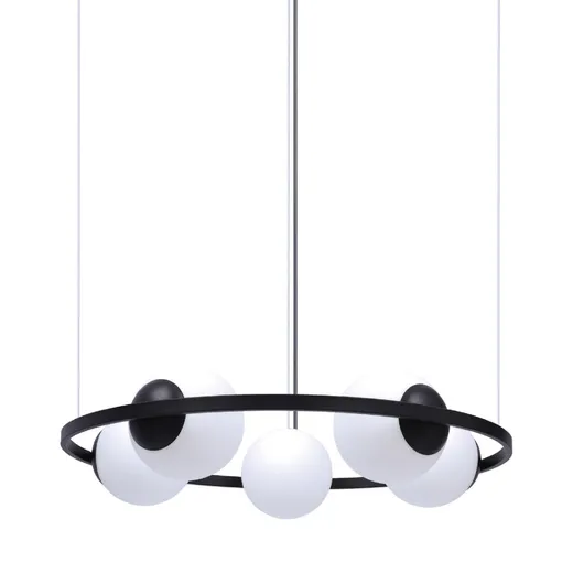 Lampa wisząca ORBIT 5 5011 - czarny/biały