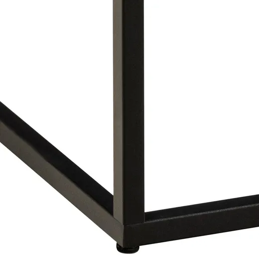 Stolik kawowy BAROSSA 60x60 - czarny marmur/czarny