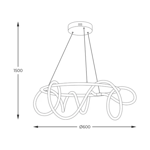 Lampa wisząca BALBO 20006PL-GD - złoty