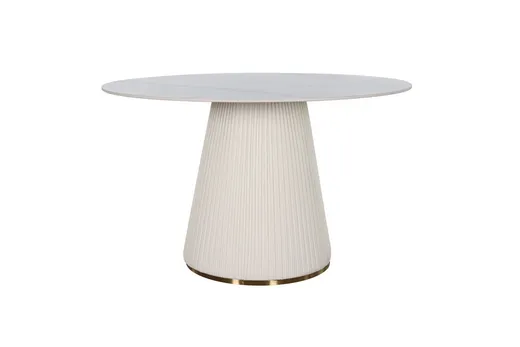 Stół okrągły MODIG 120 cm - biały