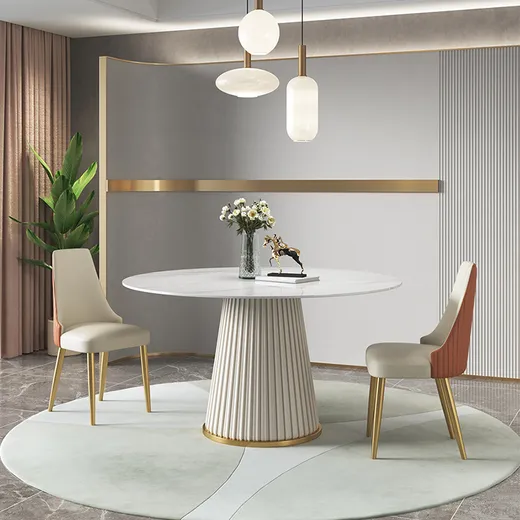 Stół okrągły MODIG 120 cm - biały