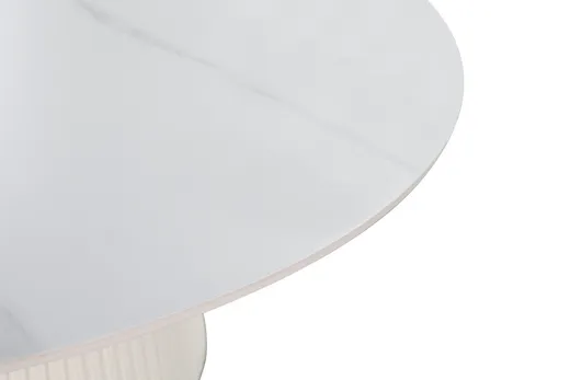 Stół okrągły MODIG 120 cm - biały