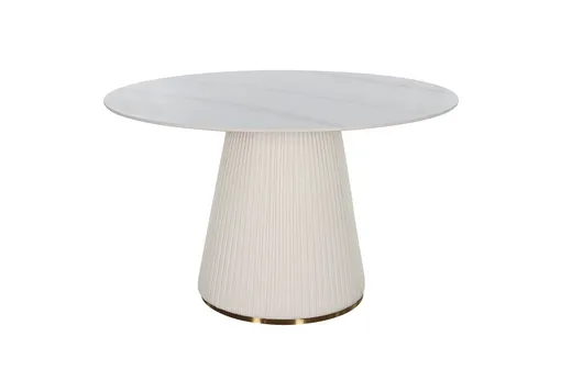 Stół okrągły MODIG 120 cm - biały