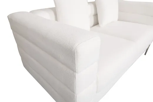 Sofa 2-osobowa NUA N49 bouclé - złamana biel