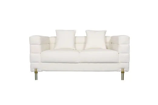 Sofa 2-osobowa NUA N49 bouclé - złamana biel