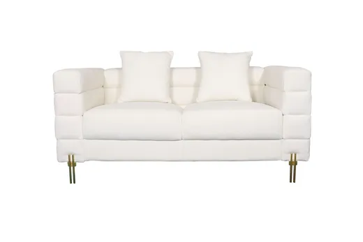 Sofa 2-osobowa NUA N49 bouclé - złamana biel