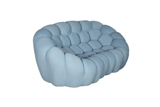 Sofa 2-osobowa NUA - niebieskoszary