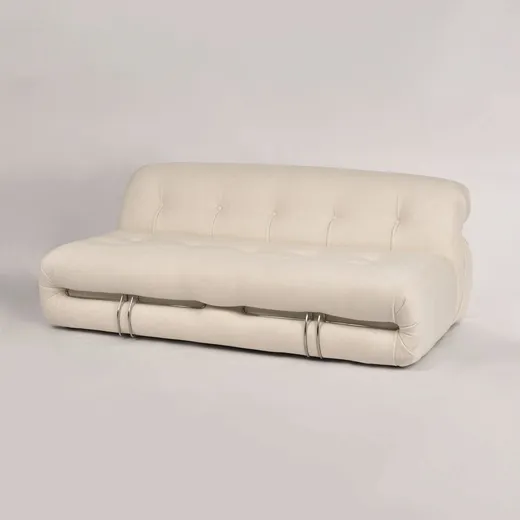 Sofa 3-osobowa NUA N59 bouclé - złamana biel