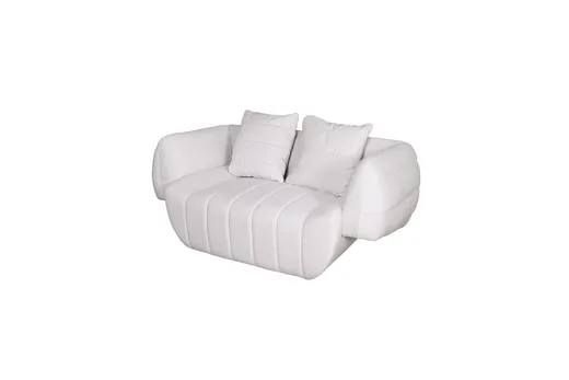 Sofa 2-osobowa NUA N90 welur - złamana biel