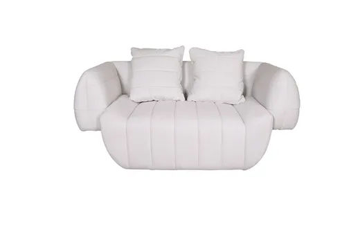 Sofa 2-osobowa NUA N90 welur - złamana biel