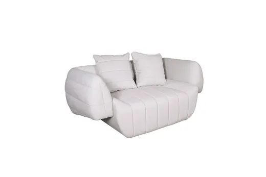 Sofa 2-osobowa NUA N90 welur - złamana biel
