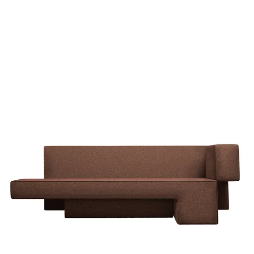 Sofa PRIMITIVE - boucle różowy