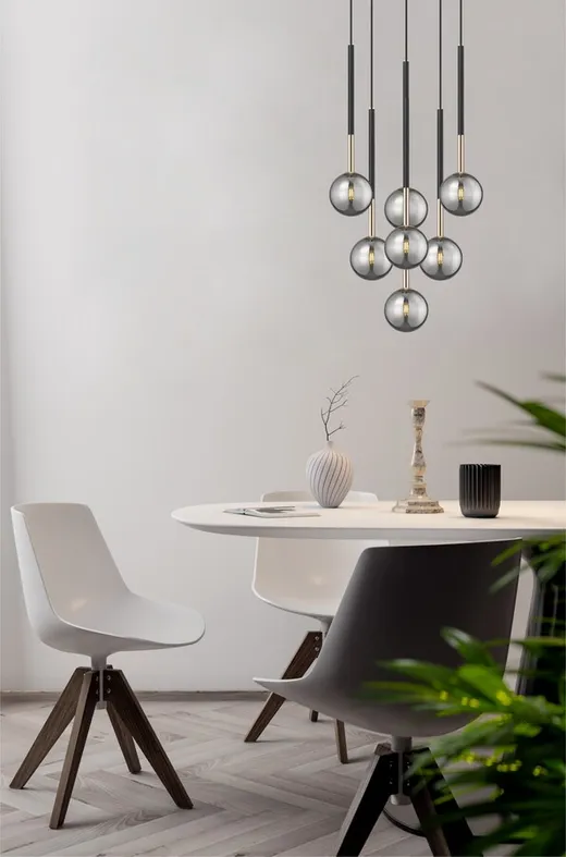 Lampa wisząca ARCTURUS P0574-07F-SDFZ - czarny/złoty