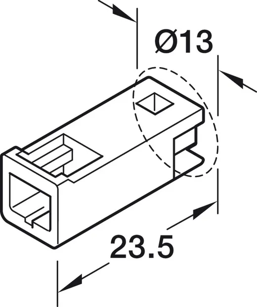 Przewód przedłużający typu Y , Häfele Loox5 / Multi White / 3.5 A  / 12 V / długość przewodu 1,5 m