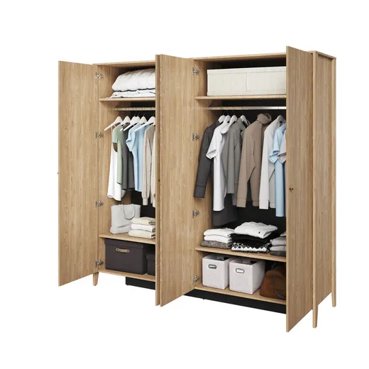 Szafa 4-drzwiowa COZY CZ-01 - dąb olejowany