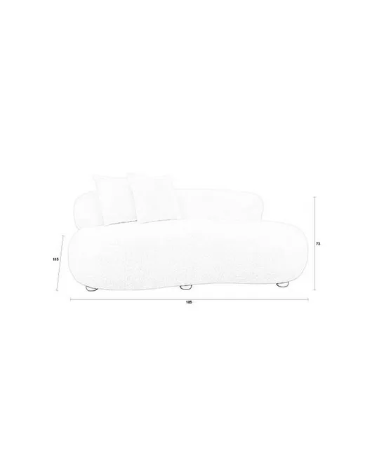 Sofa 2-osobowa NOXX - biały