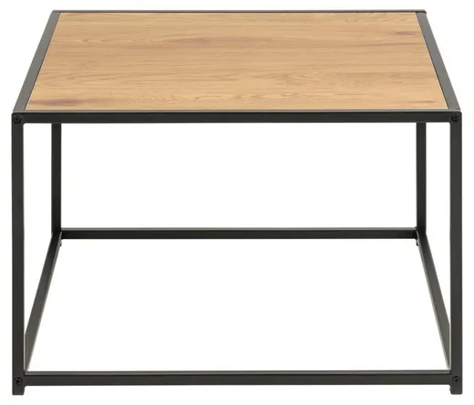 Stolik kawowy SEAFORD 60x60 - dziki dąb/czarny